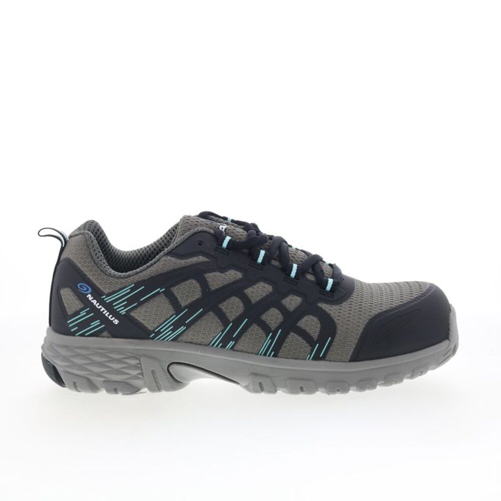 Nautilus Womens Stratus Oxford Composite Toe EH Gray Shoes (NWT)